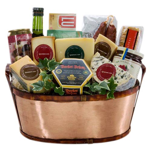 Huge Gourmet Cheese Basket - Christmas