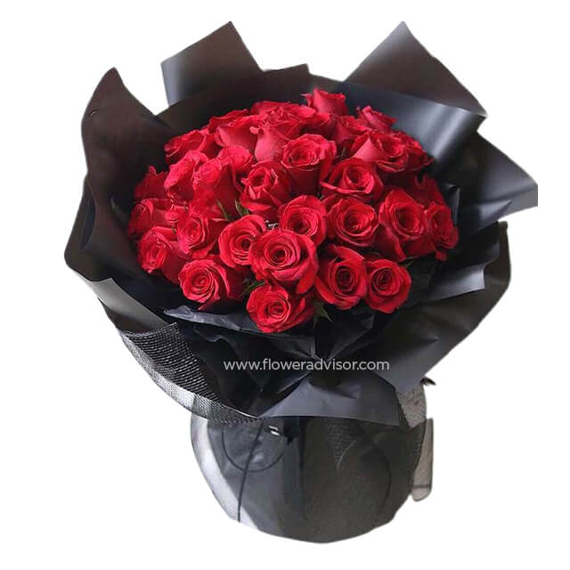 36 Red Rose Bouquet - Romantic Love Song - Valentine's Day