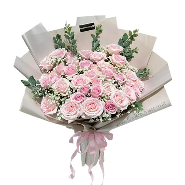 Large Bouquet of Pink Roses - Regal Roses