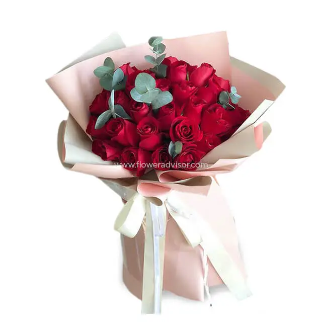 Exquisite 51 Red Rose Arrangement